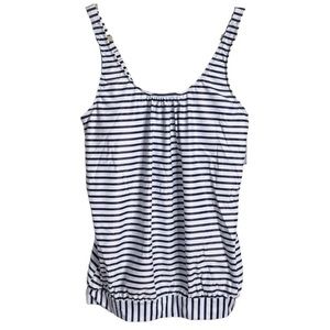 Yonique Modest Loose Fit Blouson Tankini Swimwear Top